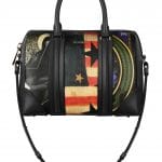 Givenchy Prints on Coated Canvas with Black Nappa Trim Lucrezia Medium Bag