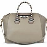 Givenchy Taupe with Striped Ayers Antigona Medium Bag