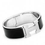 Hermes Black Clic-Clac H Bracelet