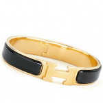 Hermes Black Clic H Bracelet