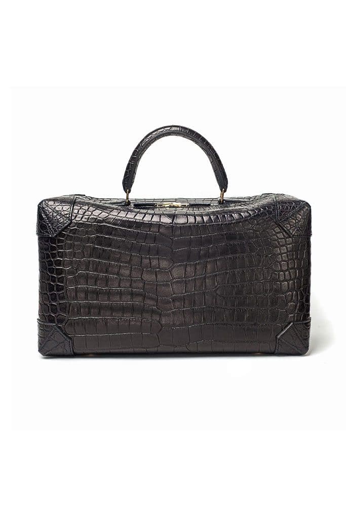Hermes Black Crocodile Duffle Bag - Fall 2013