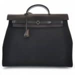 Hermes Black Herbag Zip 39 Bag
