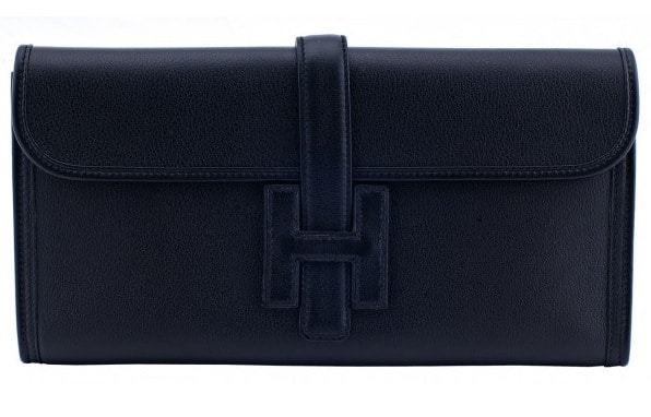 Hermes Blue Saint Cyr Jige Elan Clutch Bag Robin Egg Blue Charming