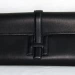 Hermes Black Jige Elan 35 Clutch Bag
