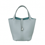 Hermes Bleu Lin Picotin Lock MM Bag