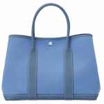 Hermes Blue Canvas Garden Party Medium Bag