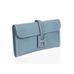 Hermes Blue Jean Jige Elan 29 Clutch Bag