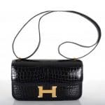 Hermes Blue Marine Crocodile Constance Elan Bag