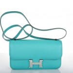 Hermes Blue Paon Epsom Constance Elan Bag