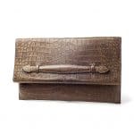 Hermes Brown Crocodile Clutch Bag - Fall 2013