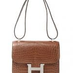 Hermes Brown Crocodile Constance Bag - Fall 2012