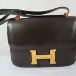 Hermes Chocolate Constance 23 MM Bag