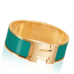 Hermes Emerald Clic-Clac H Bracelet