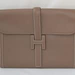 Hermes Etoupe Jige GM Bag