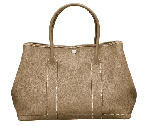 hermes leather garden party medium bag