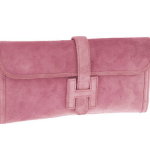 Hermes Fuchsia Suede Jige Elan 29 Clutch Bag