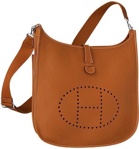 Hermes Evelyne Bag in Brown (Tan) or Orange? Same dilemma/ flip as