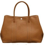Hermes Gold Leather Garden Party Medium Bag