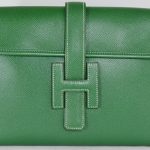 Hermes Green Jige PM Clutch Bag