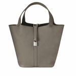 Hermes Grey Picotin Lock GM Bag