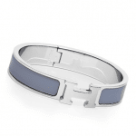 Hermes Linen Blue Clic H Bracelet