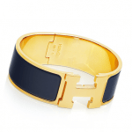 Hermes Navy Blue Clic-Clac H Bracelet