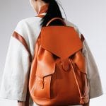 Hermes Orange Backpack Bag - Spring 2013 Runway