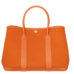 Hermes Orange Canvas Garden Party Medium Bag 1