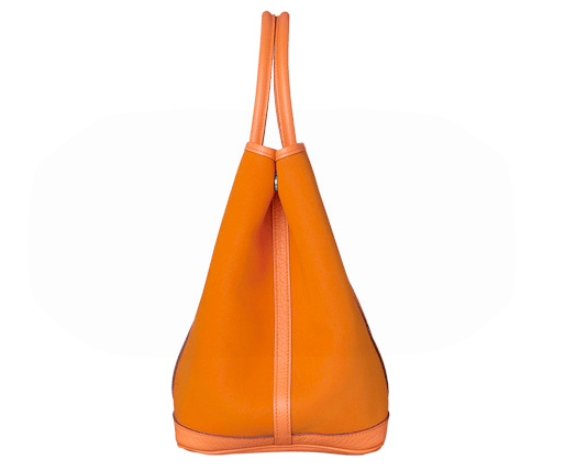 Hermes Garden Party Bag Canvas In Orange