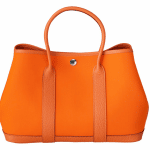 Hermes Orange Canvas Garden Party Small Bag