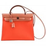 Hermes Orange Herbag Zip 39 Bag