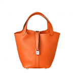 Hermes Orange Picotin Lock PM Bag