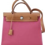 Hermes Pink Herbag Zip 31 Bag