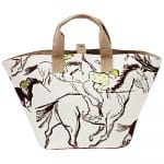 Hermes Beige Printed Beach Bag - Spring 2012