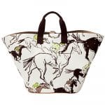 Hermes Brown Printed Beach Bag - Spring 2012