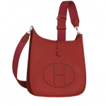 Hermes Red Evelyne III GM Bag