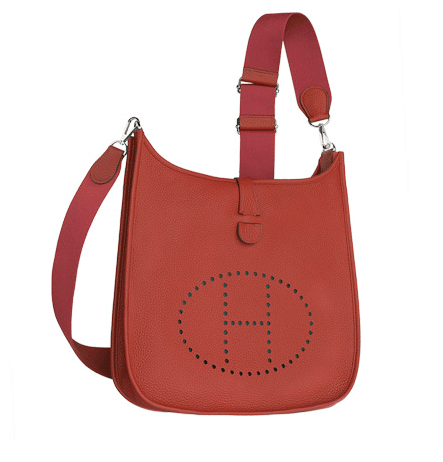 Hermes Evelyne Bag Gen I Fjord GM Red 23112724