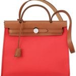 Hermes Red Herbag Zip 39 Bag