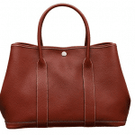 Hermes Red Leather Garden Party Medium Bag
