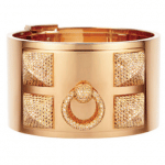Hermes Rose Gold Collier de Chien Bracelet