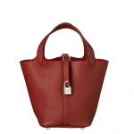 Hermes Rouge Picotin Lock PM Bag