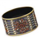 Hermes Rubans De Cheval Extra Wide Enamel Bracelet