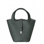 Hermes Storm Blue Picotin Lock MM Bag