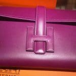 Hermes Violet Jige Elan 29 Clutch Bag