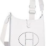 Hermes White Evelyne III PM Bag