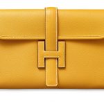 Hermes Yellow Jige PM Clutch Bag