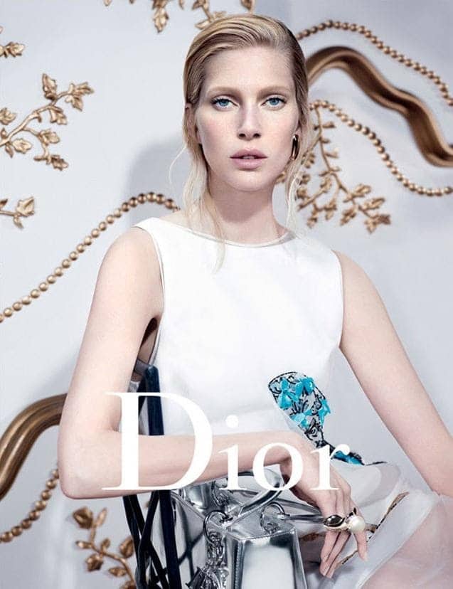 Iselin Steiro with Dior Argent Mirror Lady Dior Bag 2
