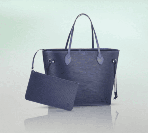 Louis Vuitton Indigo Epi Neverfull MM Bag
