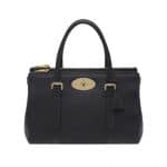 Mulberry Black Silky Classic Calf Bayswater Double Zip Tote Bag