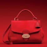 Mulberry Bright Red Hair Calf Primrose Bag